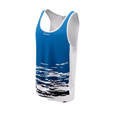 Koszulka męska do siatkówki plażowej Jumper White waves